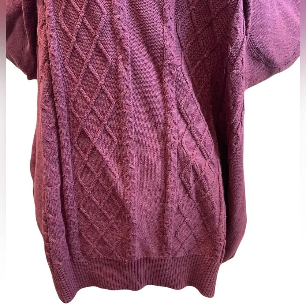 Alex Cannon 100% Cotton Maroon Sweater